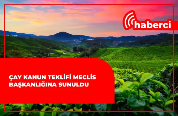 Çay kanun teklifi meclis başkanlığına sunuldu.