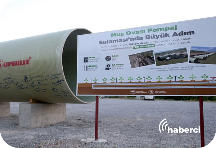 Muş sulama hattı kurulacak